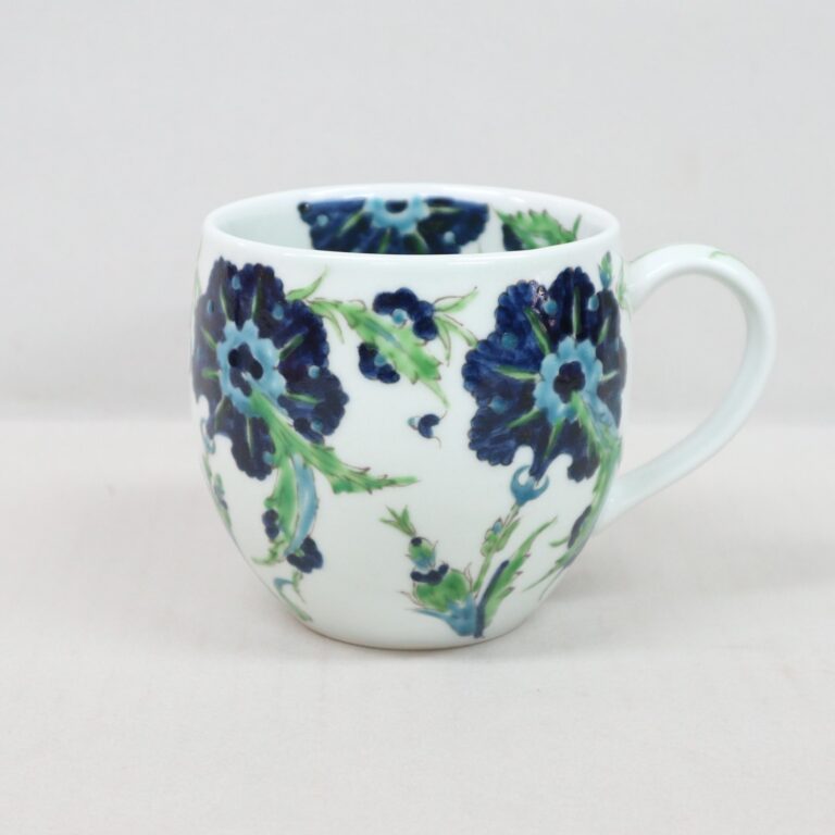 IZNIK （胡）花柄マグカップ 2個セット